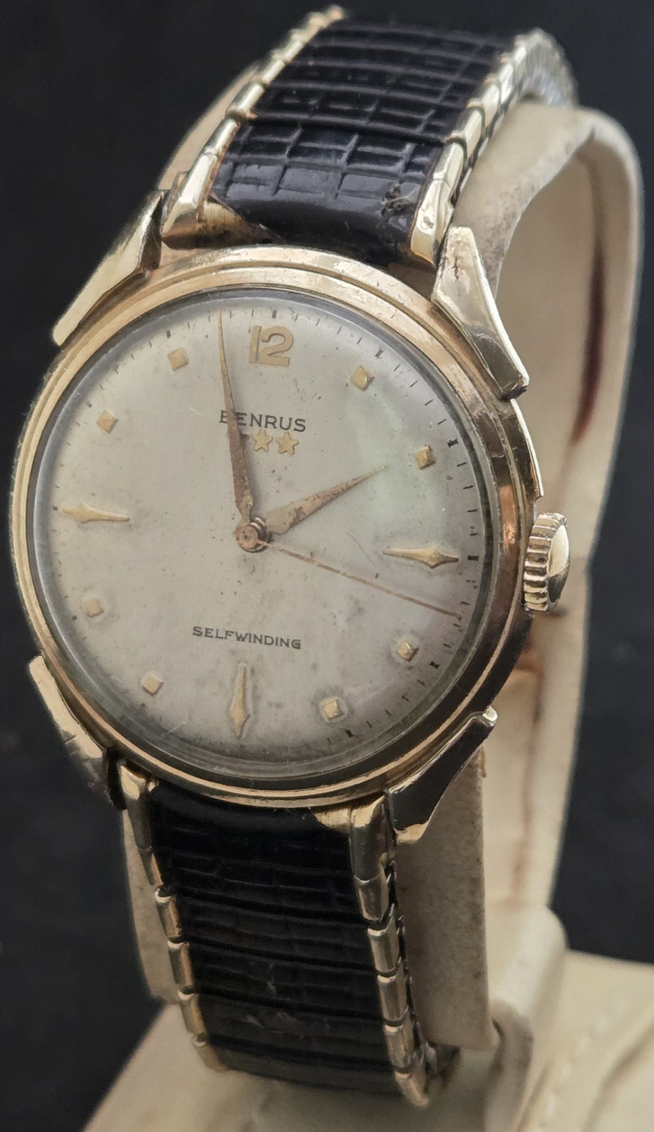 Men’s Vintage 1950’s Benrus 3 Star Automatic Watch.FREE SHIPPING.
