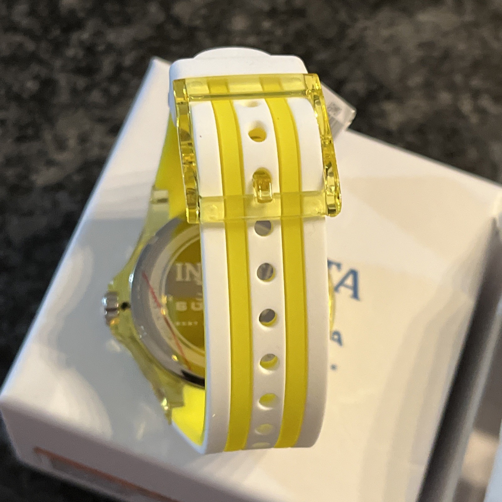 Invicta Subaqua Men’s 44mm Watch Silicone Transparent Yellow 69451