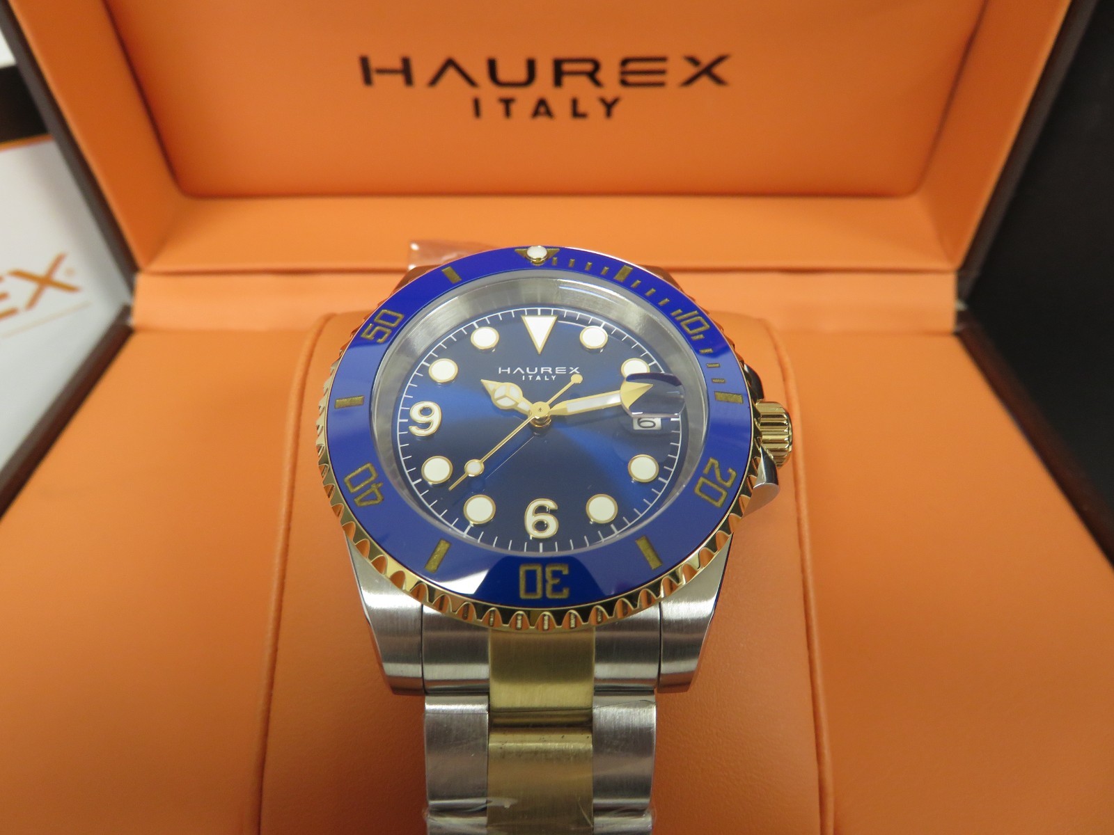 Haurex Italy Men’s 4G512UBB Barracuda Automatic Two Tone 316L Stainless Steel