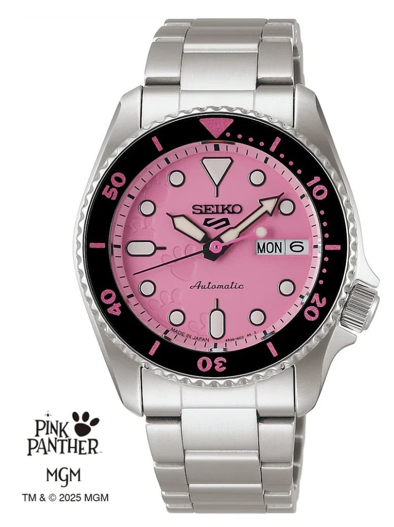 Seiko 5 Sports SBSA321 / SRPM07 Pink Panther Mechanical Automatic Men Watch *UK