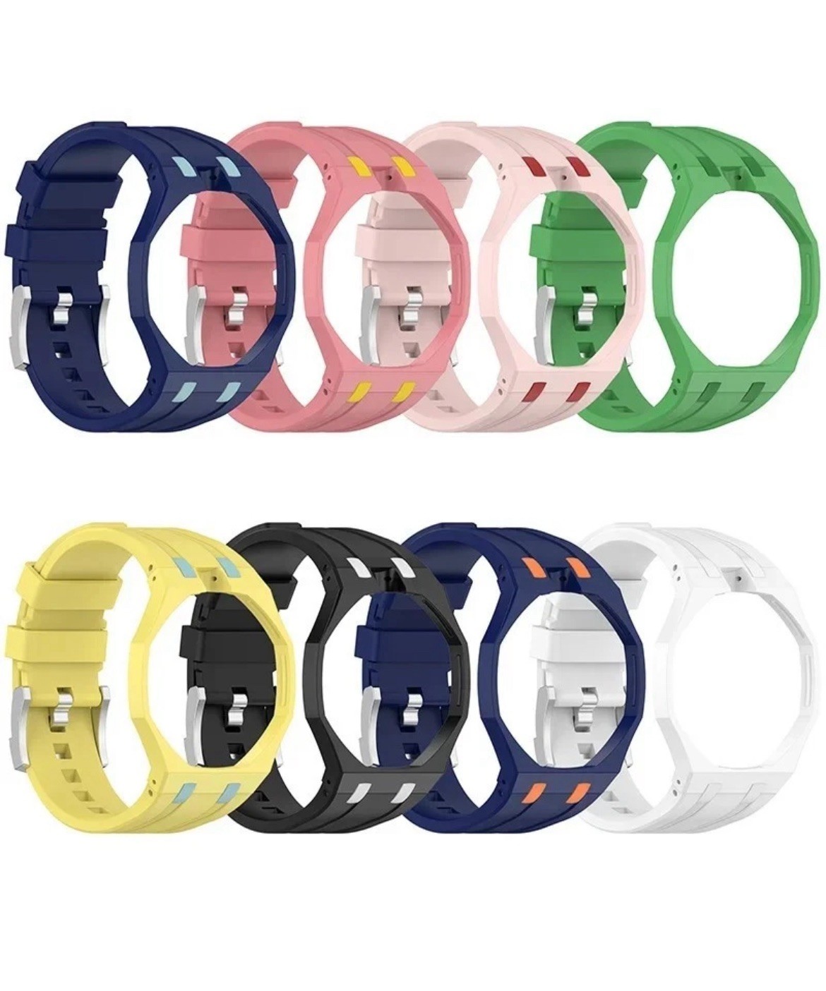 Ceramic Case Silicone Strap Band for Royal Pop Swatch Pocket Watch Conversion UK