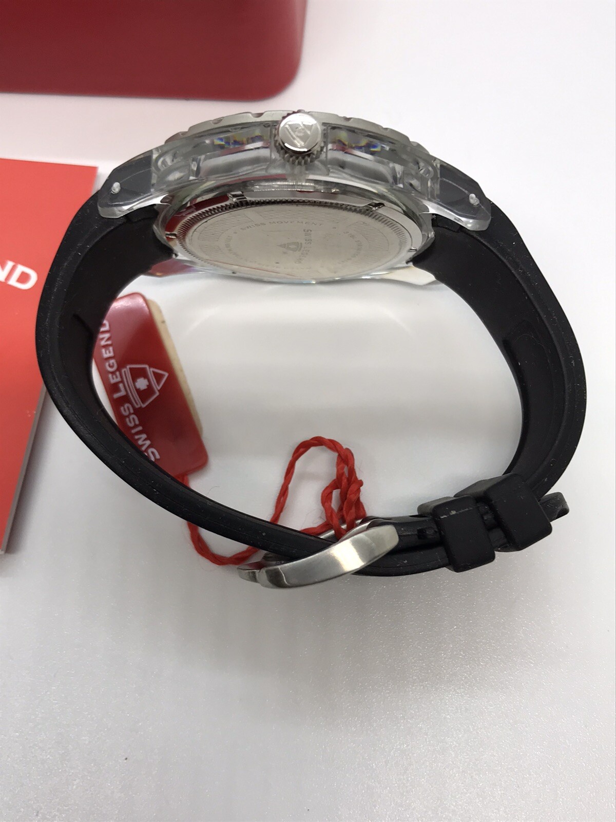 Swiss Legend Watch Portofino Collection Mineral Crystal In Box SL-40045-11
