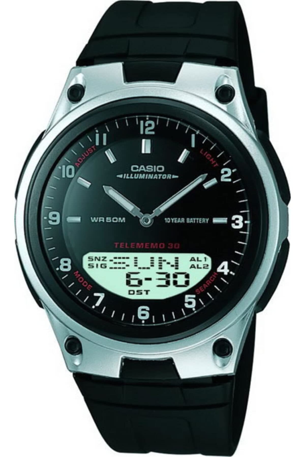 Casio Men’s AW80-1AV Forester Ana-Digi Databank 10-Year Battery Watch