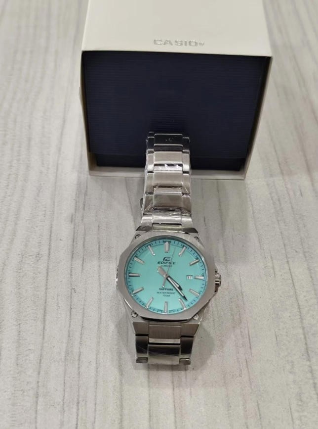 Casio Adelphy EFR-S108D-2BV Men’s Watch Sapphire Crystal Steel Quartz Watch