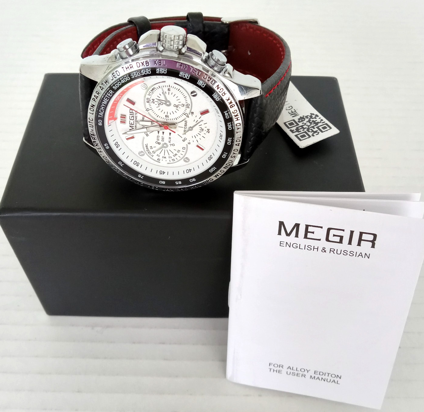 Waterproof Durable MEGIR Men’s Stainless Steel Analog Sports Quartz Wrist Watch