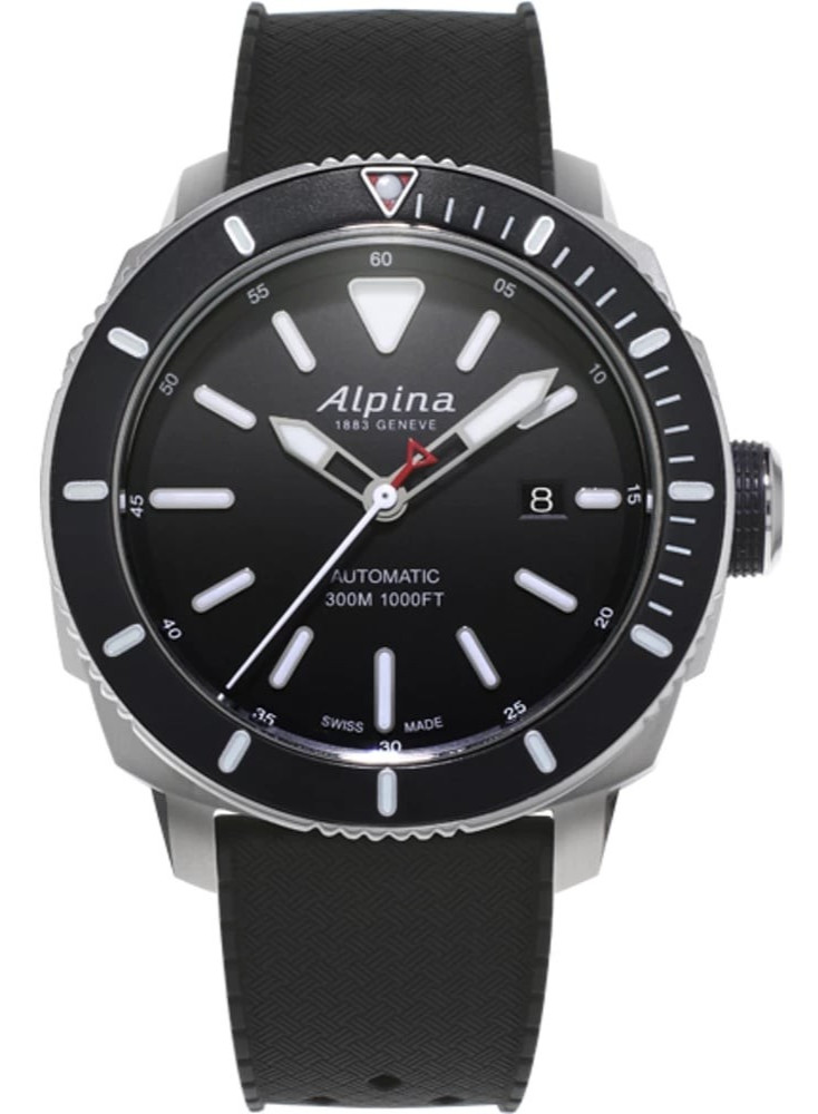 Alpina Men’s Seastrong Automatic Date Black Watch 44MM AL-525LBG4V6