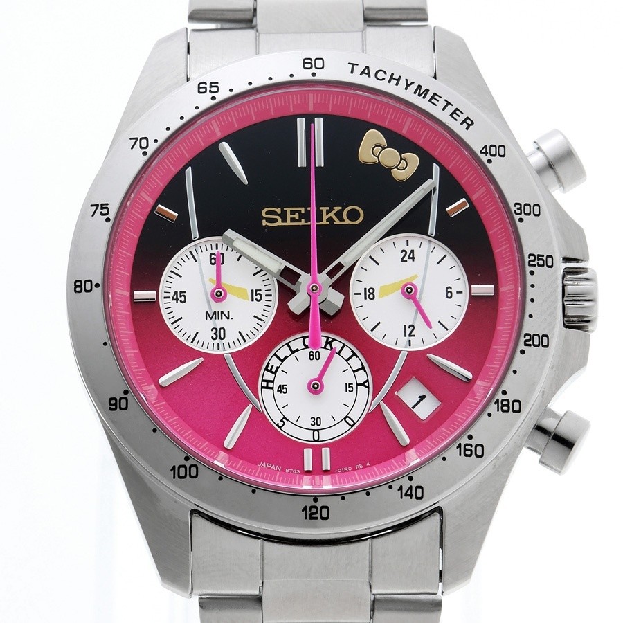 SEIKO CHRONOGRAPH HELLO KITTY 500SERIES SHINKANSEN 25TH ANNIVERSARY WATCH QUARTZ