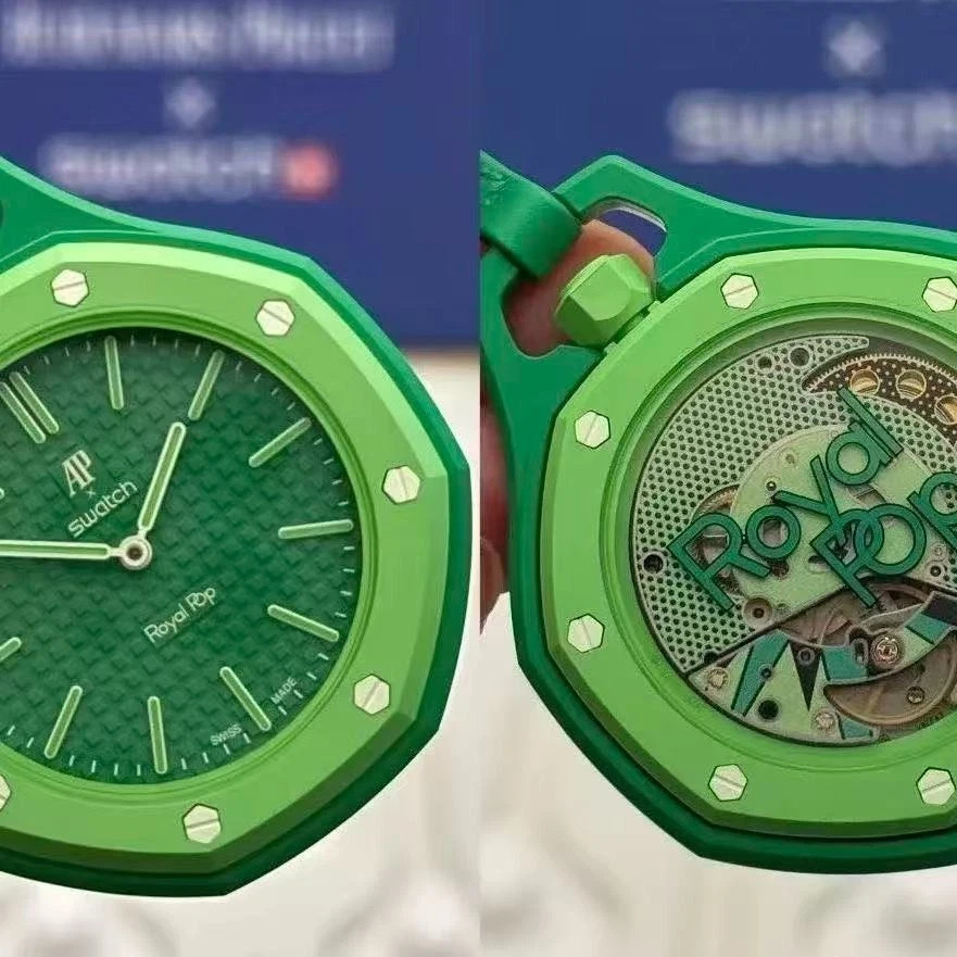 SAp x Swatch Royal Pop Otg Roz-Green- In Hand, Box, Certificate BRAND NEW