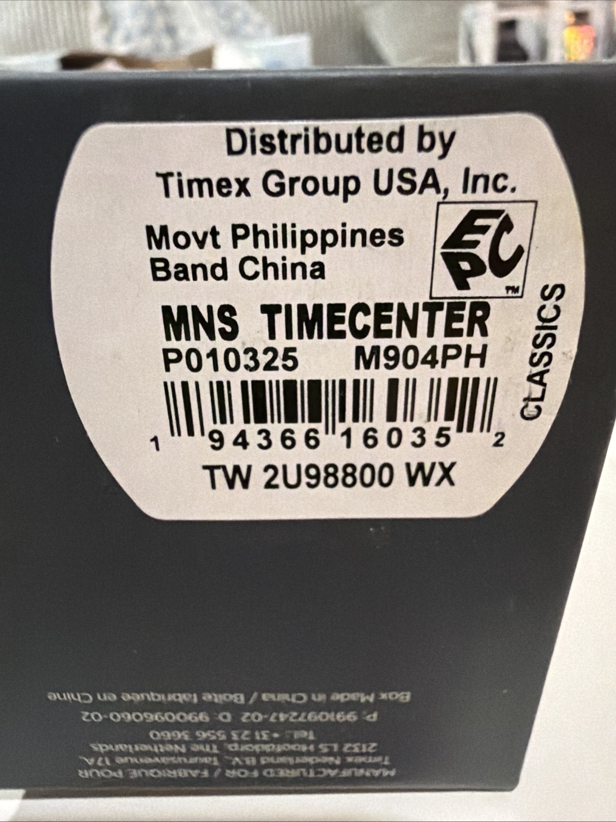 Timex Easy Reader Self-Adjustable Expansion Band TW2U98800 New
