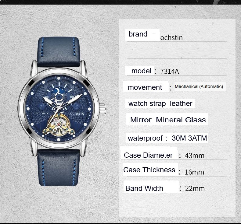 Men’s Luxury original Wristwatch Mechanical (Automatic) Watch Self-winding Gift