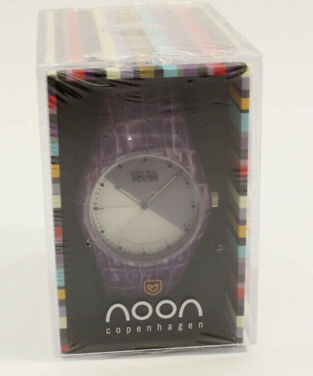 Noon Copenhagen Watch – Purple CROC – Original Box
