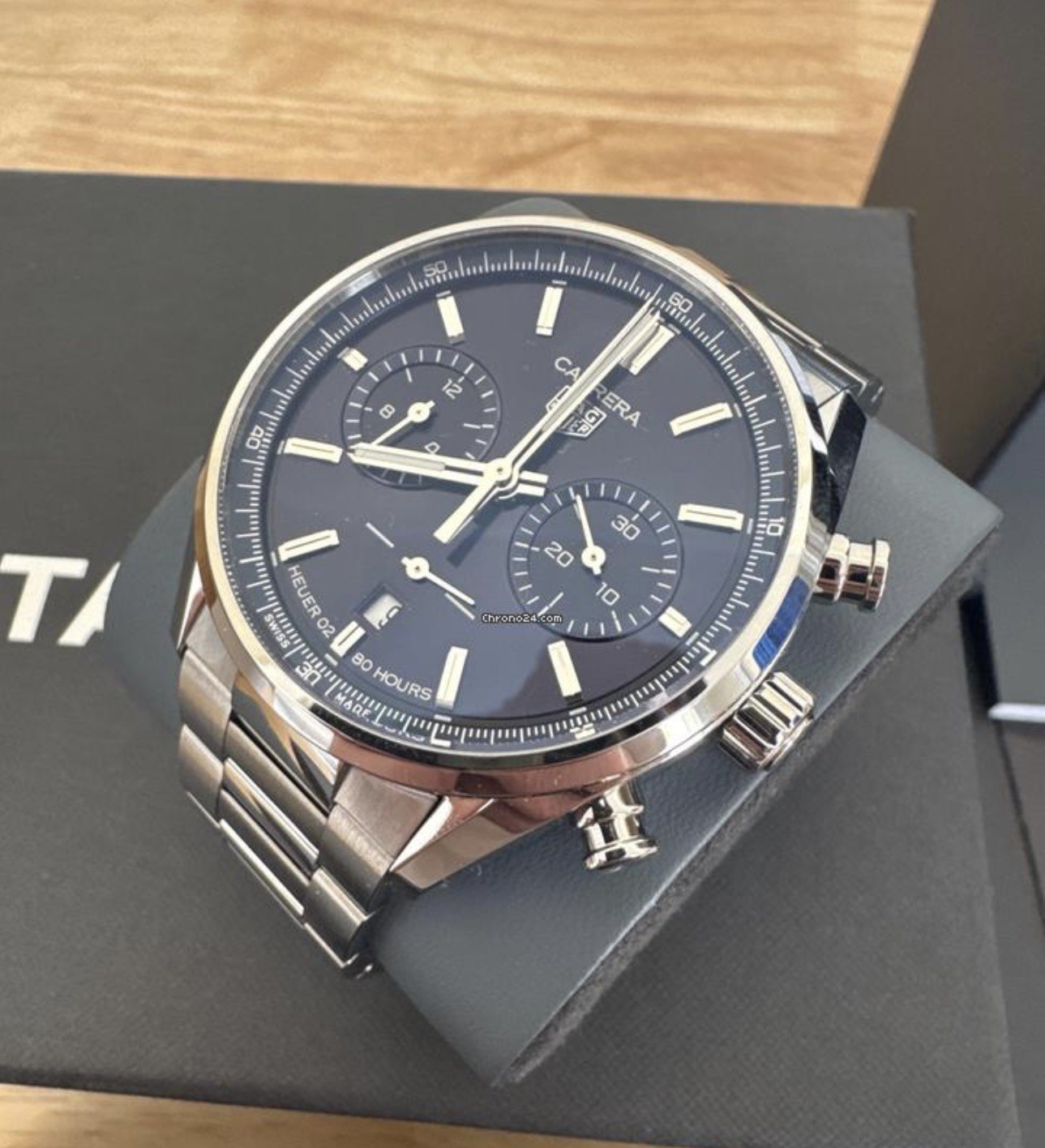 TAG Heuer CARRERA HEUER02 CBN2011-0 Chronograph Automatic Men’s Watch #1275B