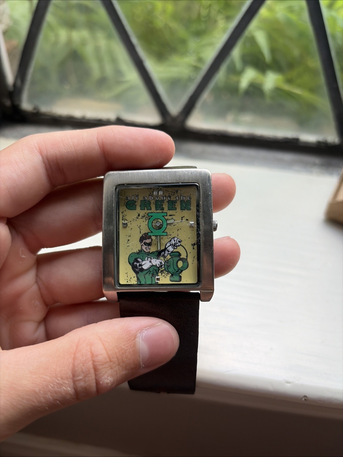 Rare Vintage Armitron DC comics Green Lantern Luminous Japan Mens Watch!