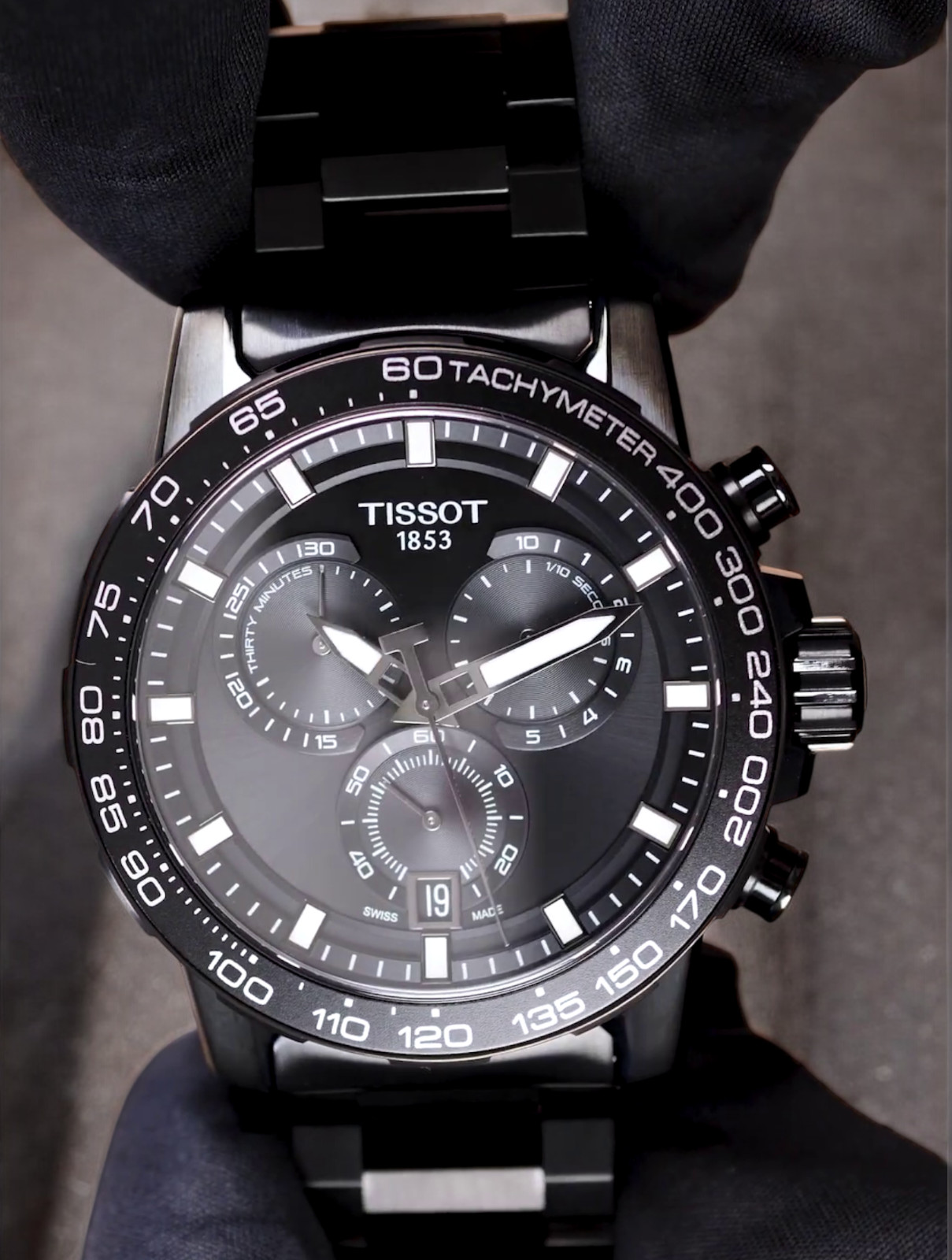 Tissot Supersport Chrono T125.617.33.051.00 Black Dial Men’s Quartz Watch 45.5mm