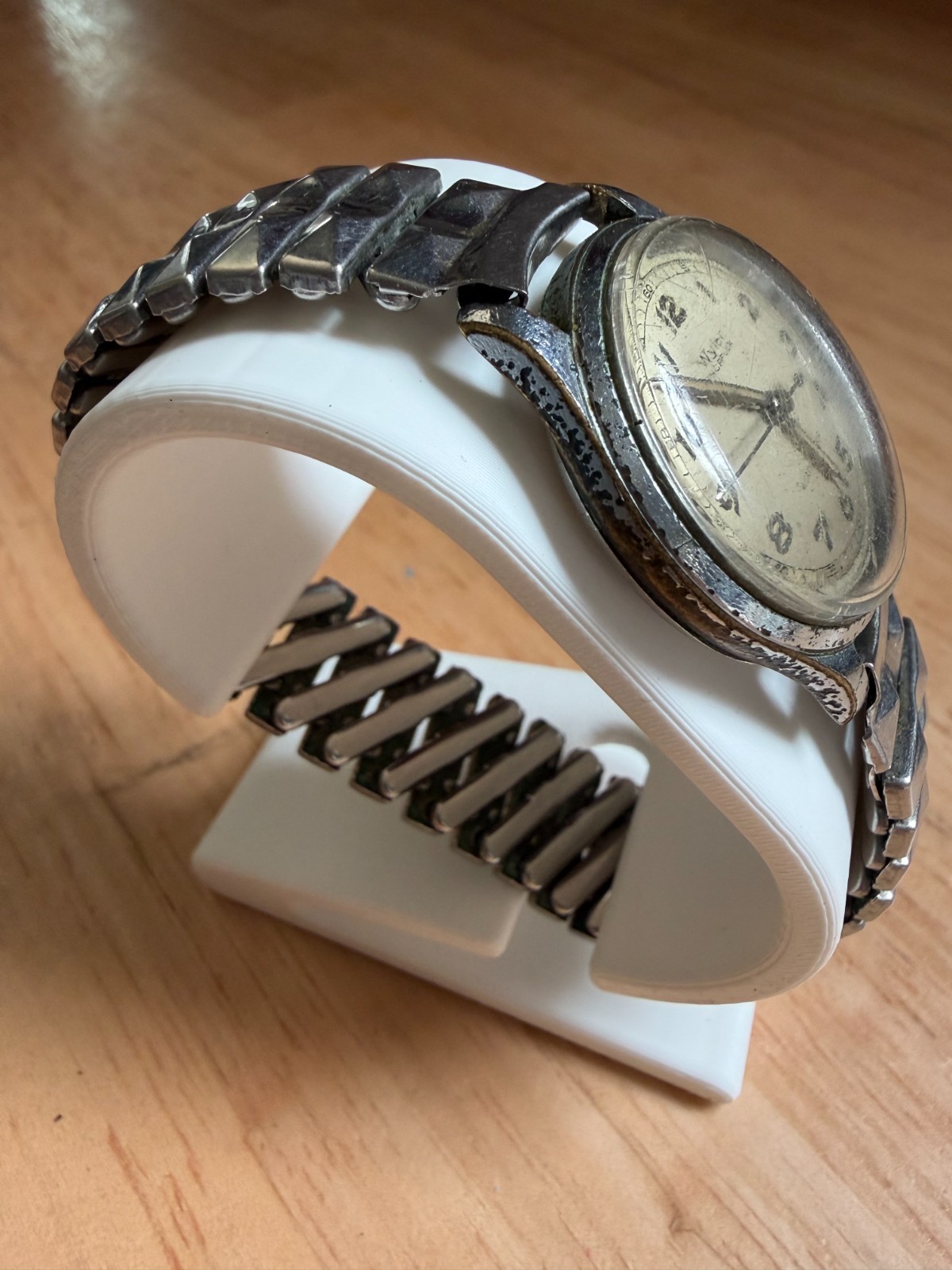 Wyler Incaflex Vintage Swiss Watch Runs 1940s 1950s Mechanical Patina