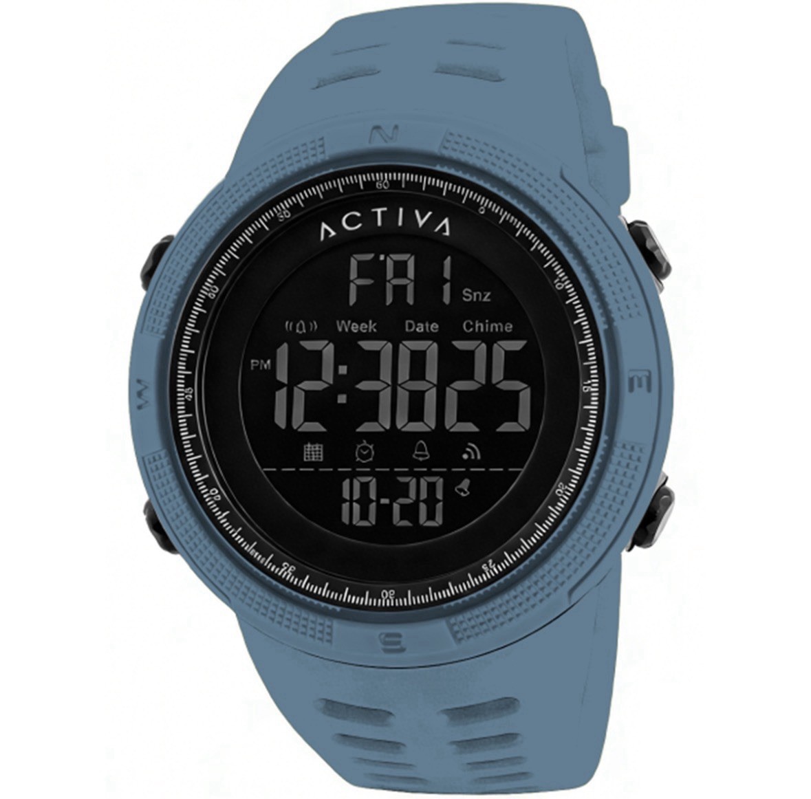 Activa X Invicta ACW1915-002 Digital Men’s Watch 50mm Light Blue NWT Box