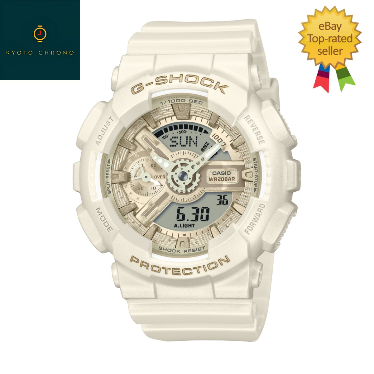 CASIO G-SHOCK GMA-S110ST-7AJF Silky tone colors White Diver 200m NEW Japan Watch