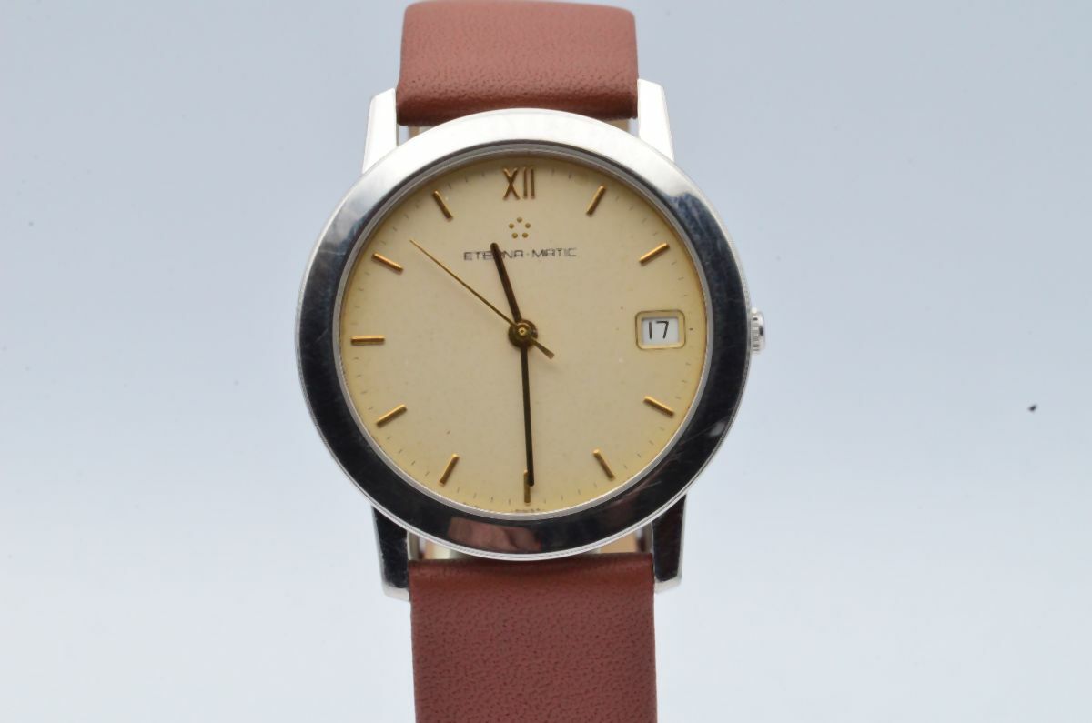 Eterna Kontiki 60 Automatic Men’s Watch 36Mm Steel Vintage Beautiful Condition 2