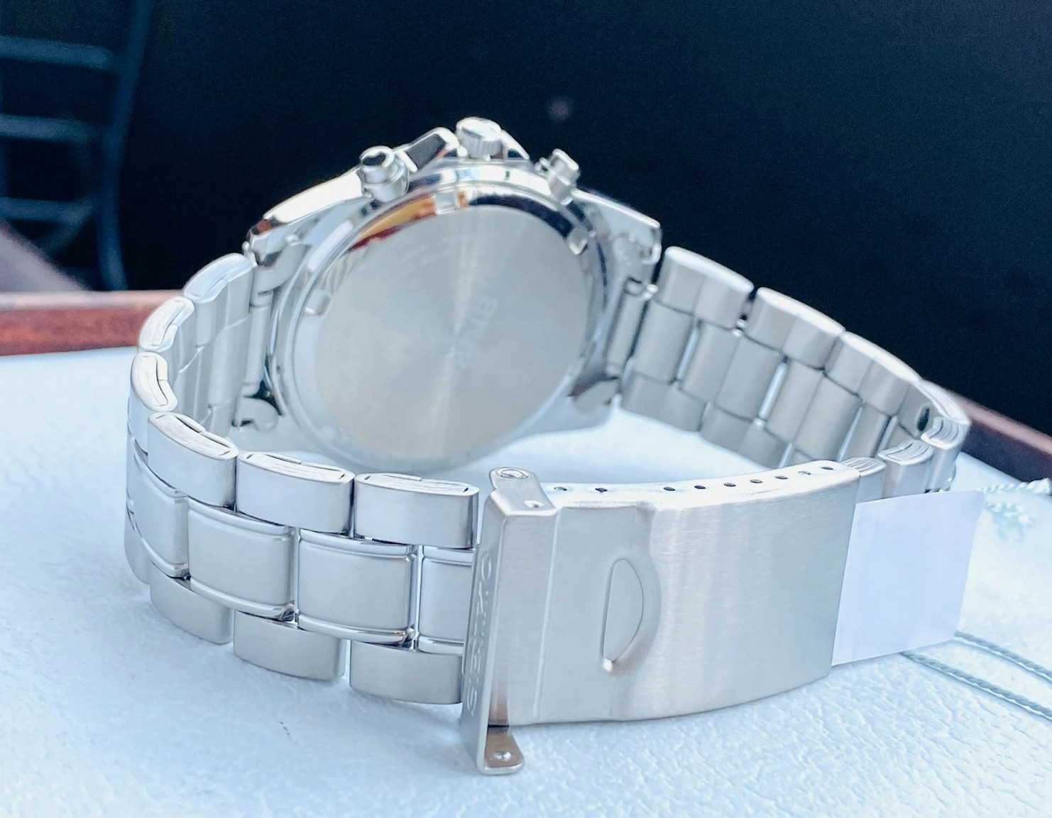 Seiko Spirit SBTQ045 Red Dial Chronograph Stainless Steel Men’s Watch