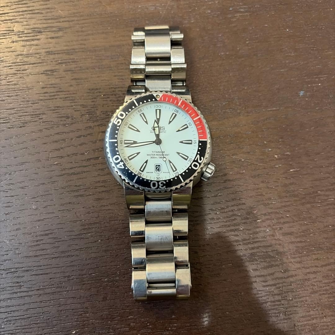 ORIS Divers Titan Date 7562P Automatic Titanium White Dial Men’s Watch