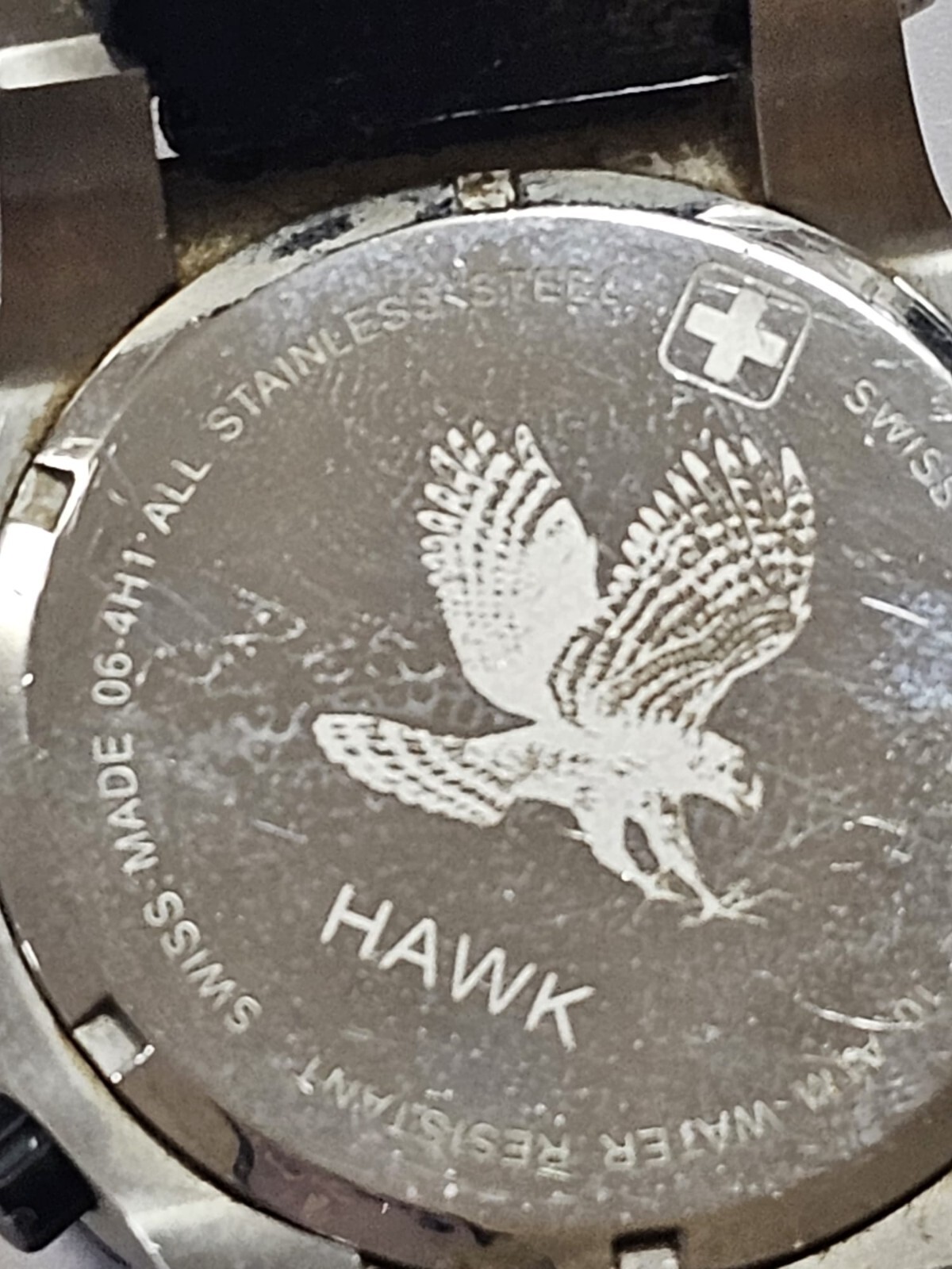 Swiss Military Calibre Men’s Hawk Chrono Black Dial / Red Bezel Watch Untested