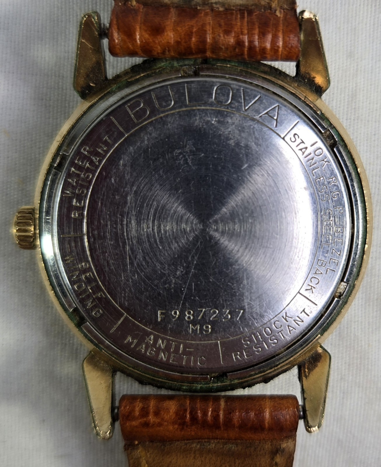 Vintage 1968 Bulova Watch 23 Jewel. Self-Winding. 10K RGP Bezel – Needs Repair