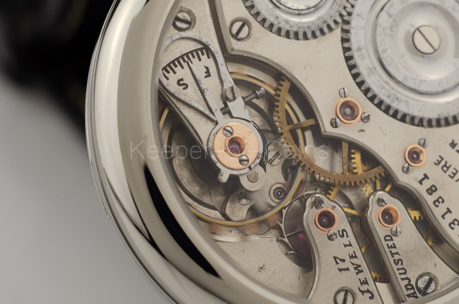 MENS WRIST WATCH USA VINTAGE HAMPDEN 12 SIZE MOVEMENT MARRIAGE WATCH CUSTOM MADE