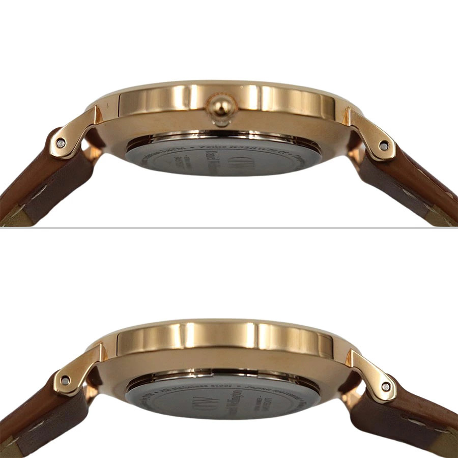 [A1R] Daniel Wellington Petite 32mm white dial rose gold brown belt [w2z]