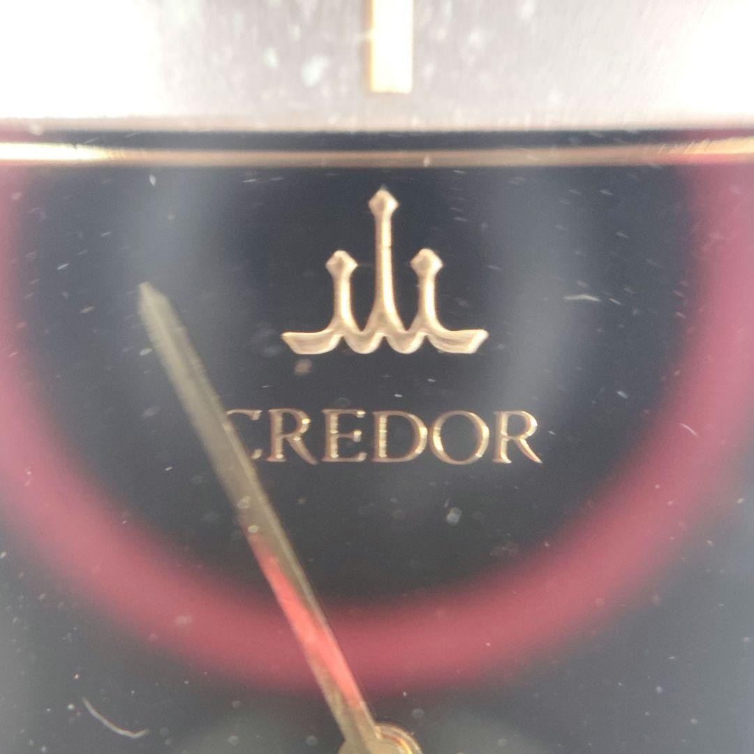 T SEIKO CREDOR 2F70 5500 Silver Black Dial