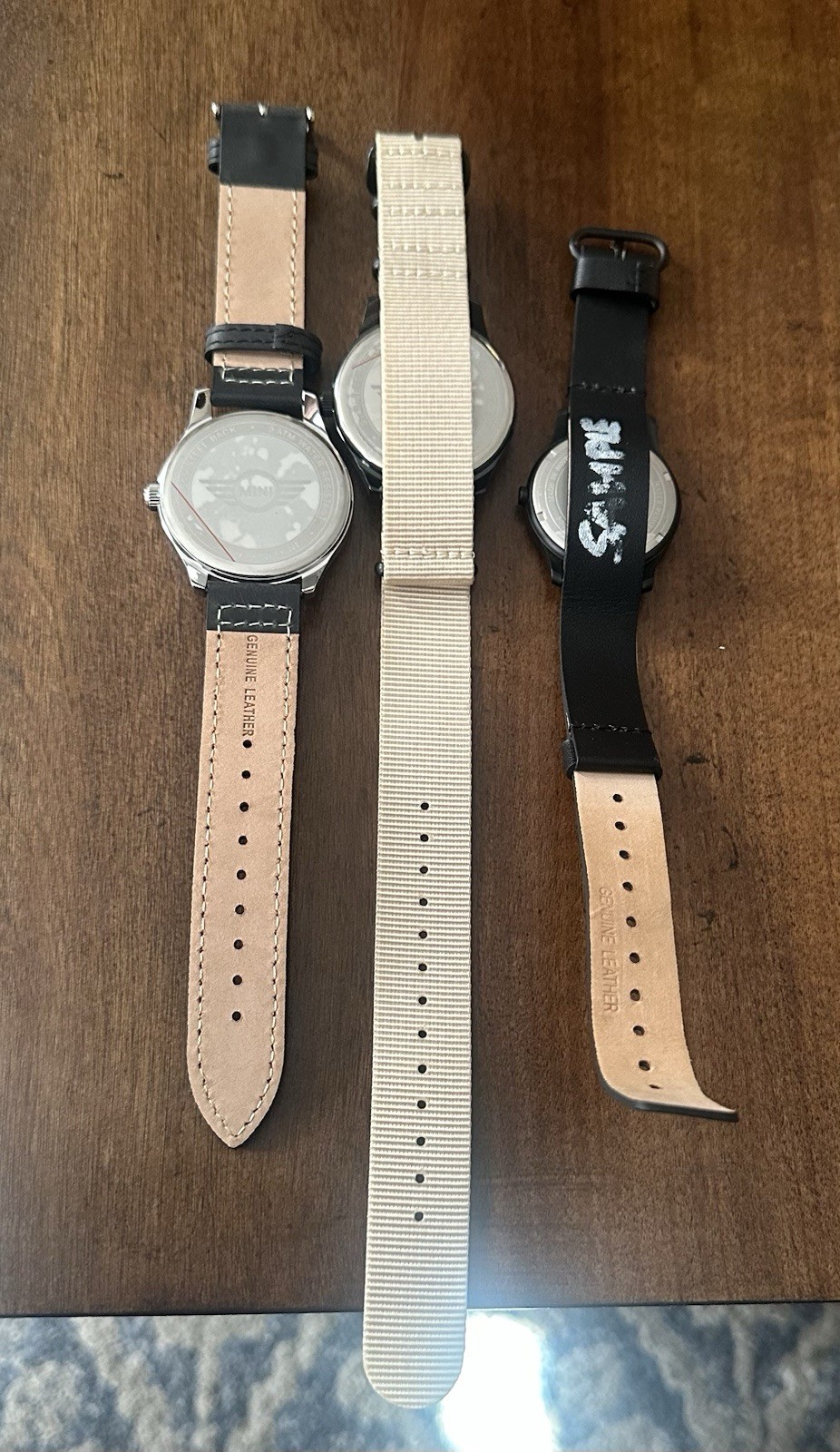 Set of Three MINI COOPER Watch Samples Only