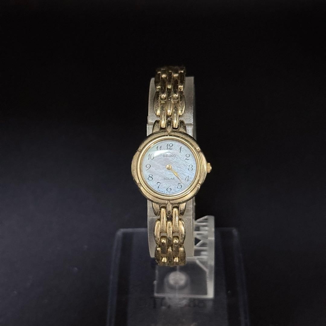 SEIKO V110 0A70 Watch Chain Shell Shell Dial