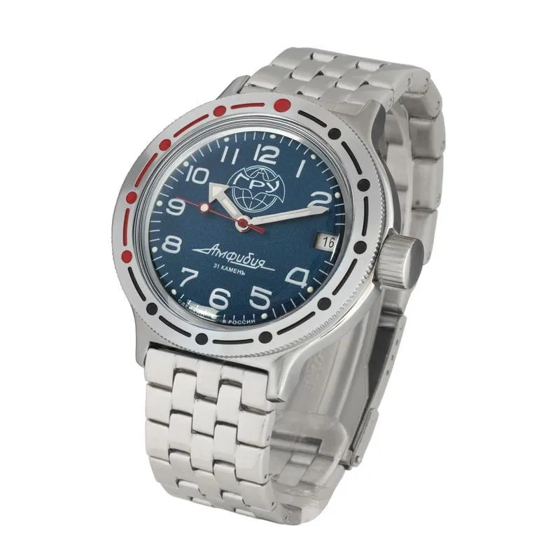 Vostok Amphibia 420866 Watch GRU Diver Mechanical Automatic USA Seller