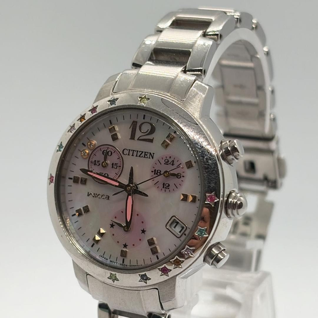 CITIZEN Wicca Solar Shell Dial Chronograph