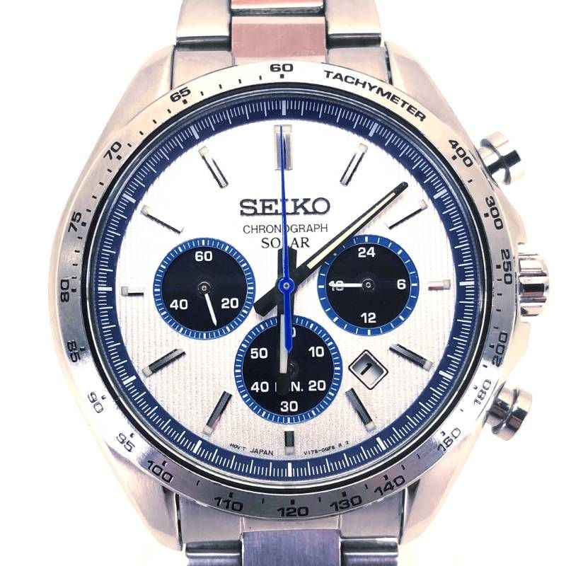 SEIKO Selection Chronograph V175-0FA0 Solar Quartz Watch From Japan