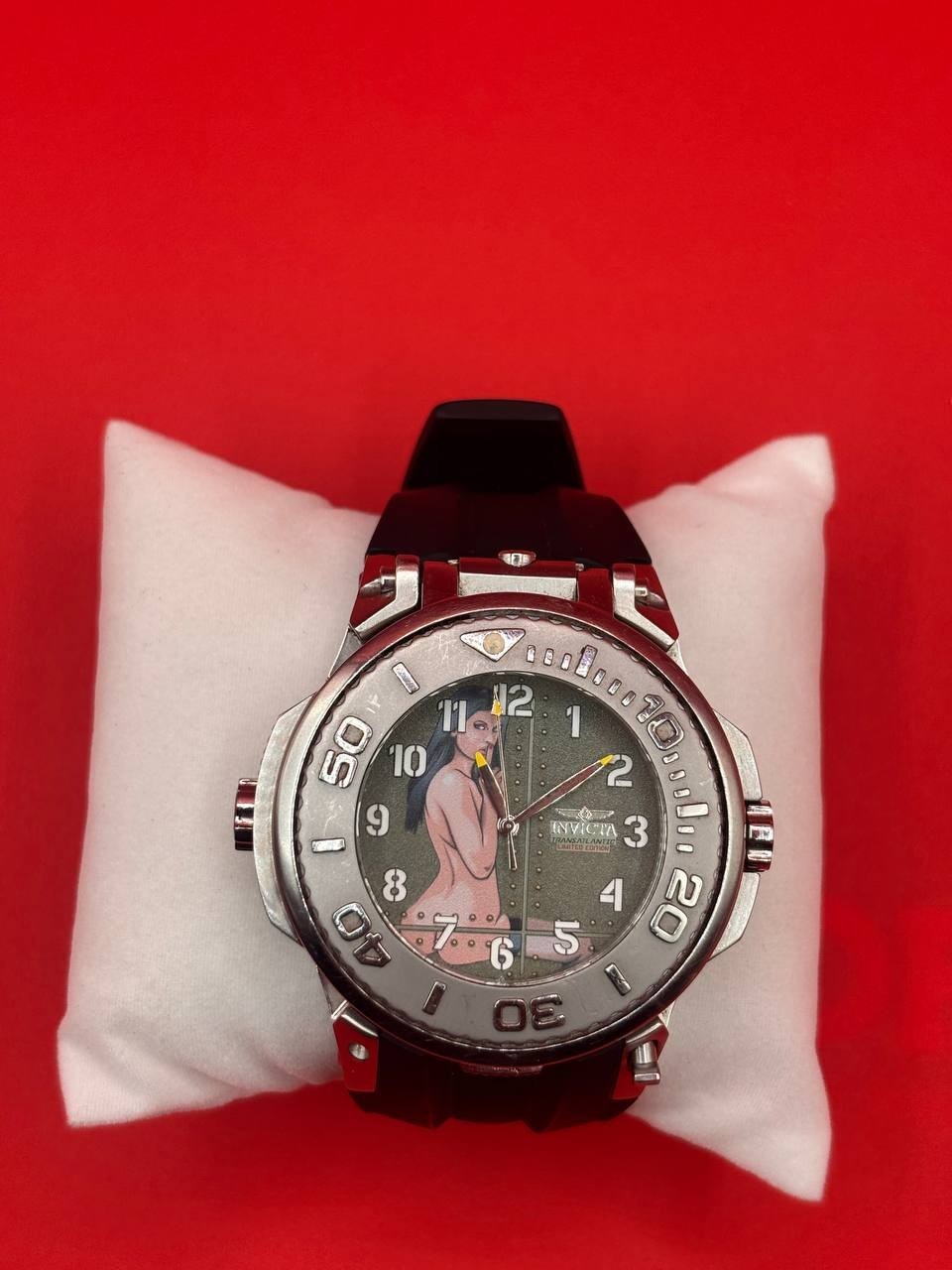 INVICTA 29749 Chronograph Transatlantic Flip Wristwatch 52mm Silicon Limited PH9