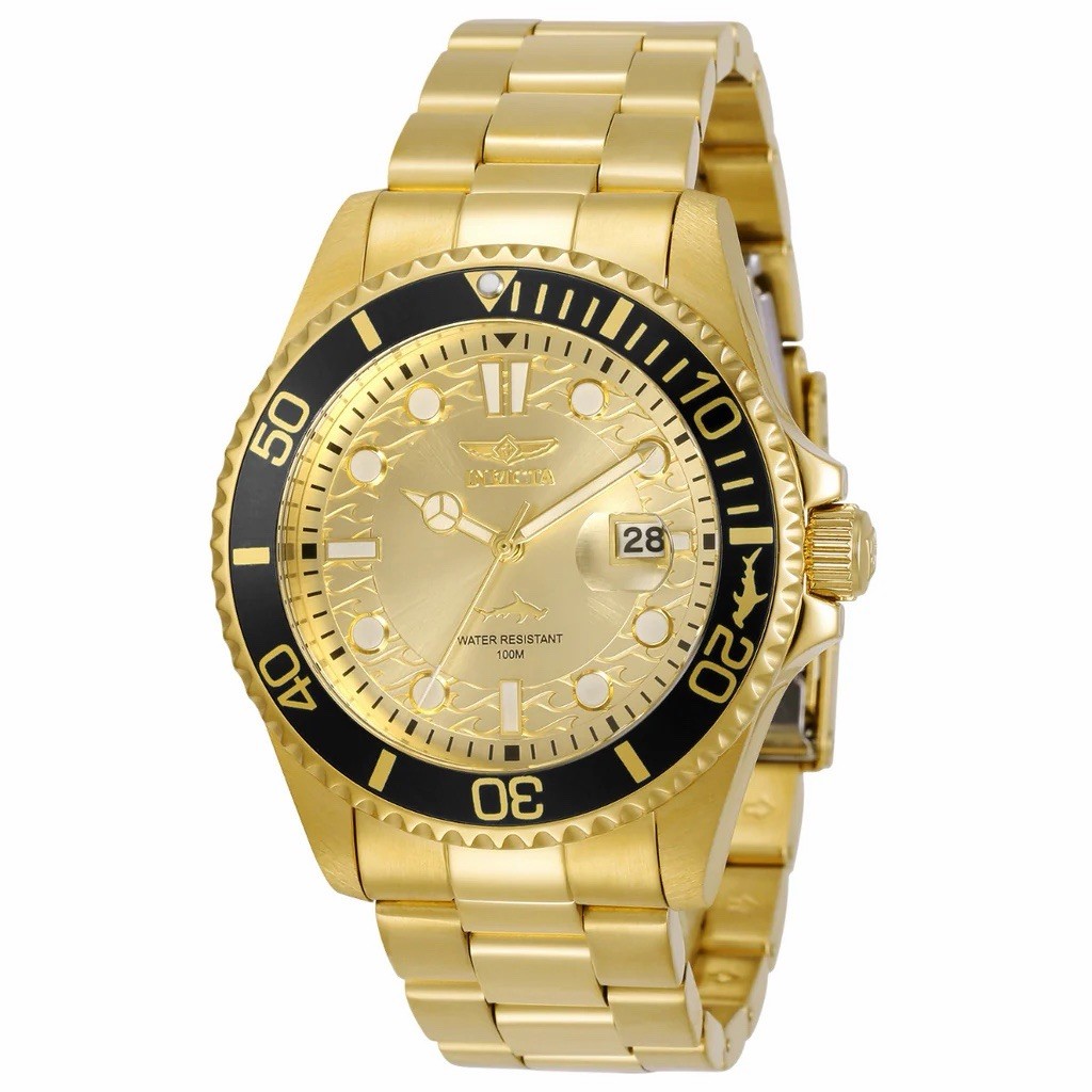 Invicta 30025 Pro Diver Men’s 43mm Watch – Gold