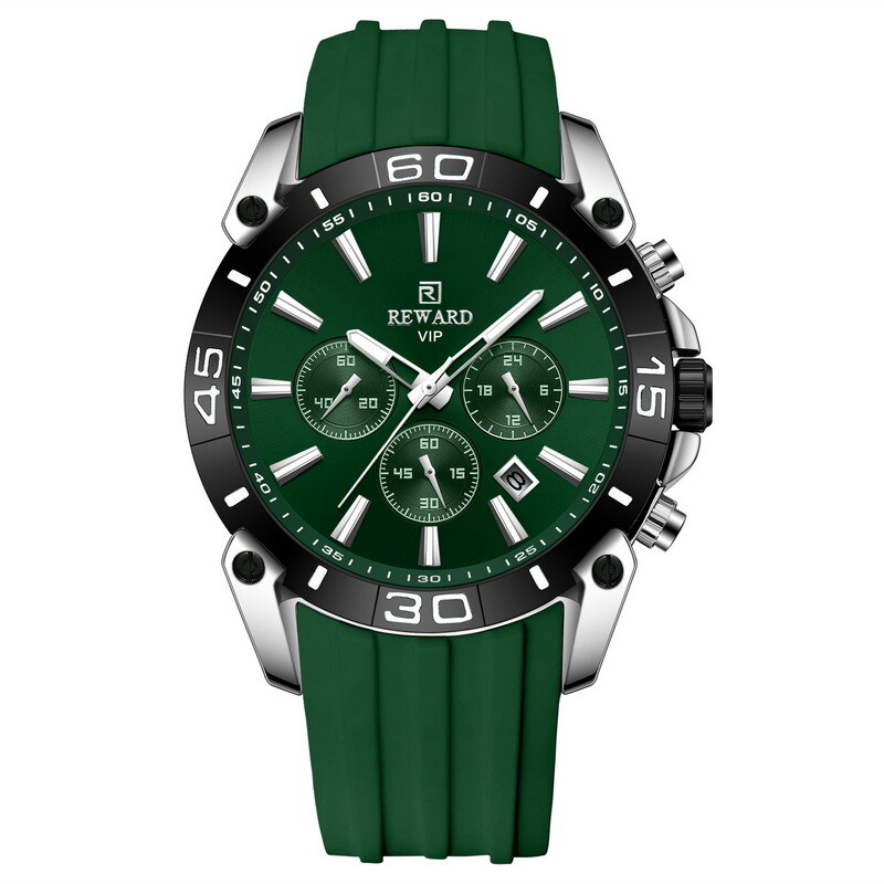 REWARD Men’s Multifunction Chronograph Calendar Luminous Waterproof Quartz Watch