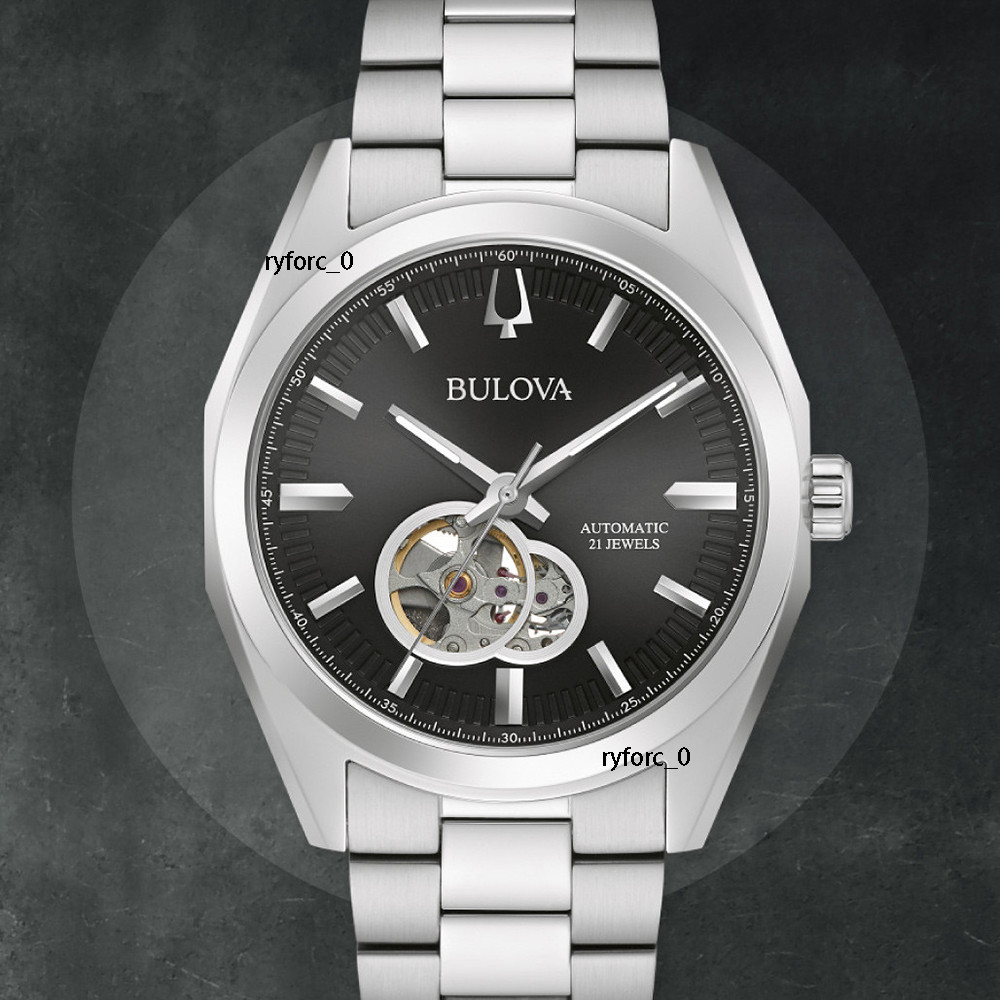 Bulova 96A270 Classic Surveyor Men’s Automatic Watch Stainless steel Band 42 mm