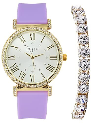 Big Face Ladies Rubber Colorful Watch Touch of Female Celebrity -ST10800T Tennis