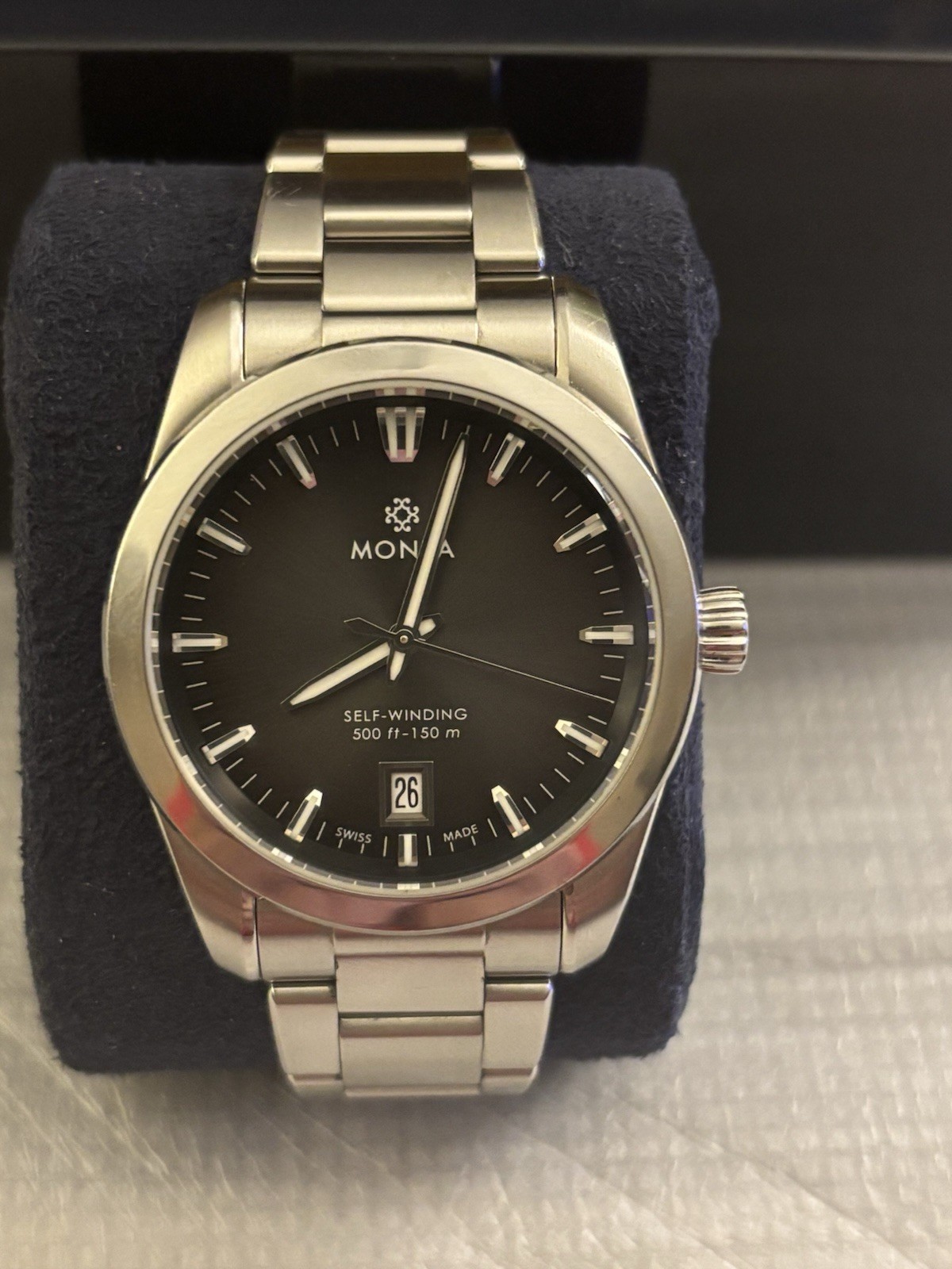 Monta Noble Anthracite Dial – Stainless Steel Bracelet – Great Condition!