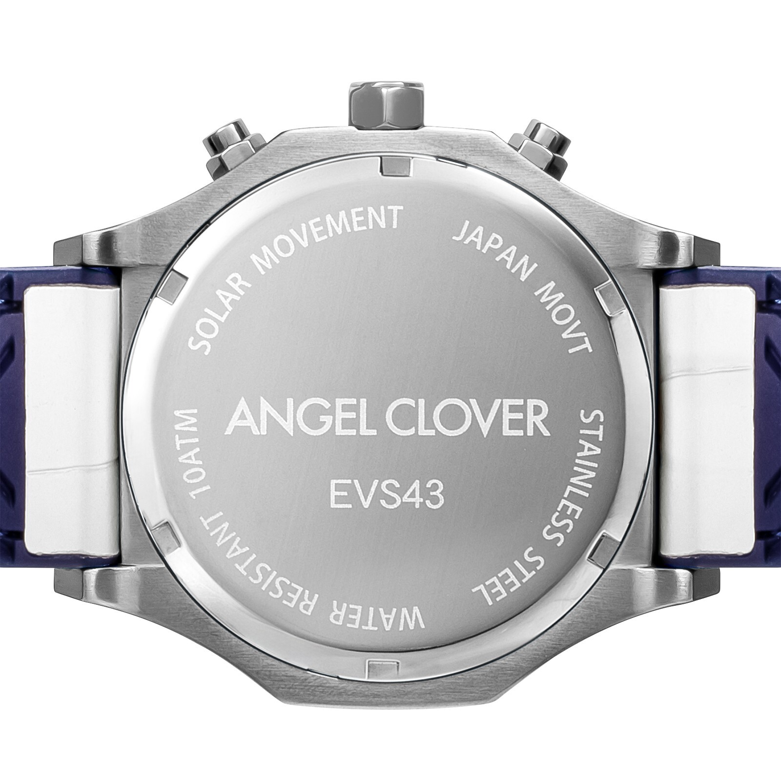 ANGEL CLOVER Watch EXVENTURE SOLAR EVS43SBUWH Stainless steel Silicone Leather