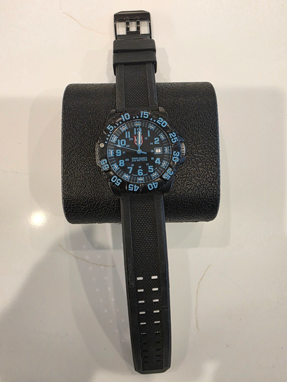Luminox LM3053 Black & Blue rubber strap 44mm