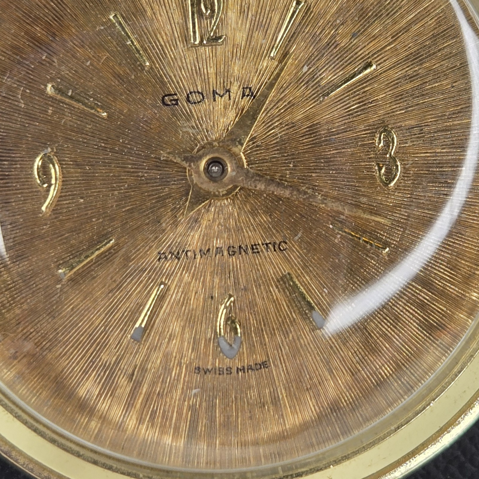 Vtg Swiss Made Anti-magnetic Wind Up GOMA Pendant Watch Necklace Untested