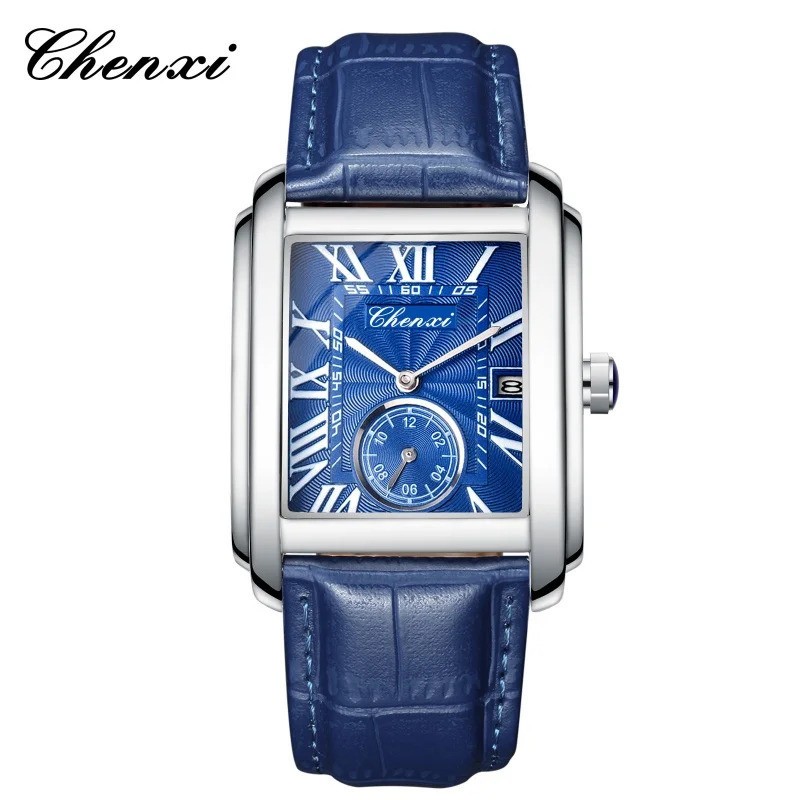 CHENXI Men’s Quartz Business Watch Waterproof Calendar Leather Strap Watch