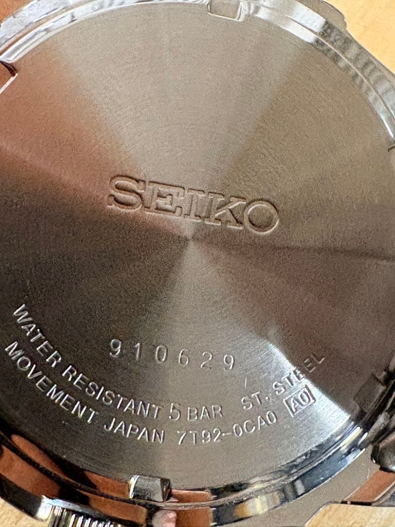 SEIKO Chronograph 7T92 0CA0 Men’s Wristwatch Condition