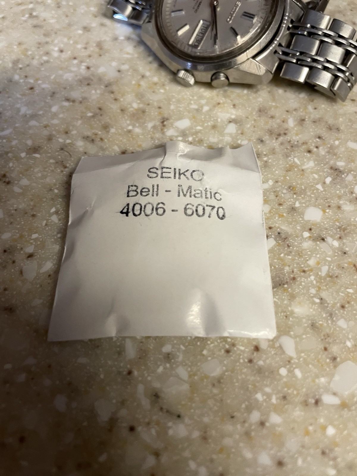 Seiko Bell-Matic Silver Dial Automatic Day/Date Stainless Steel Bracelet