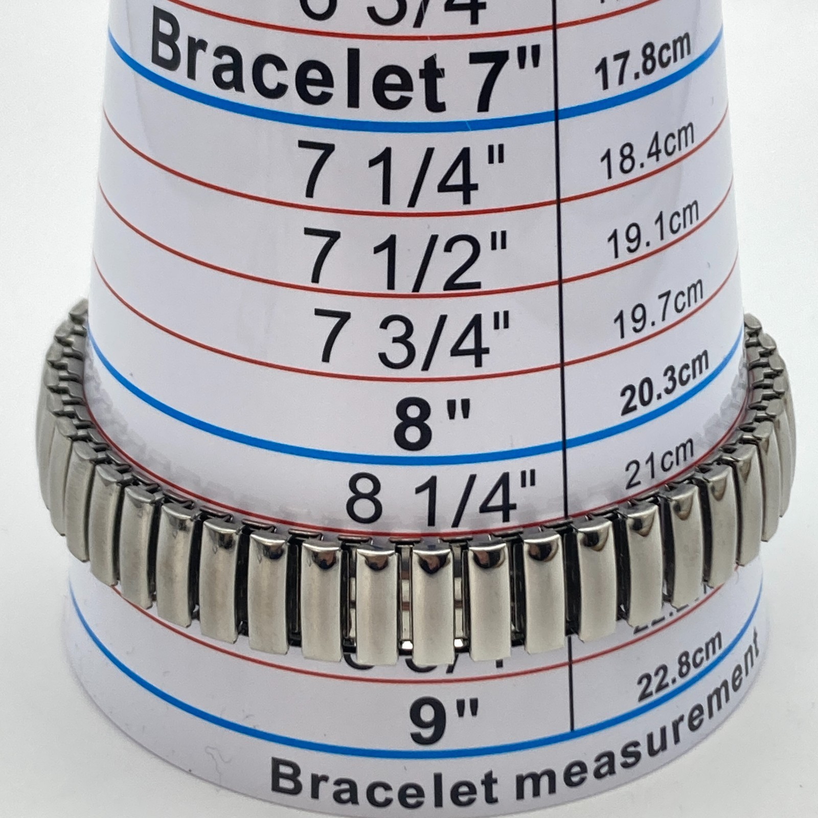 Modern Women’s Watch 22mm Silver Tone Oval Stretch Band New Battery 7.25″