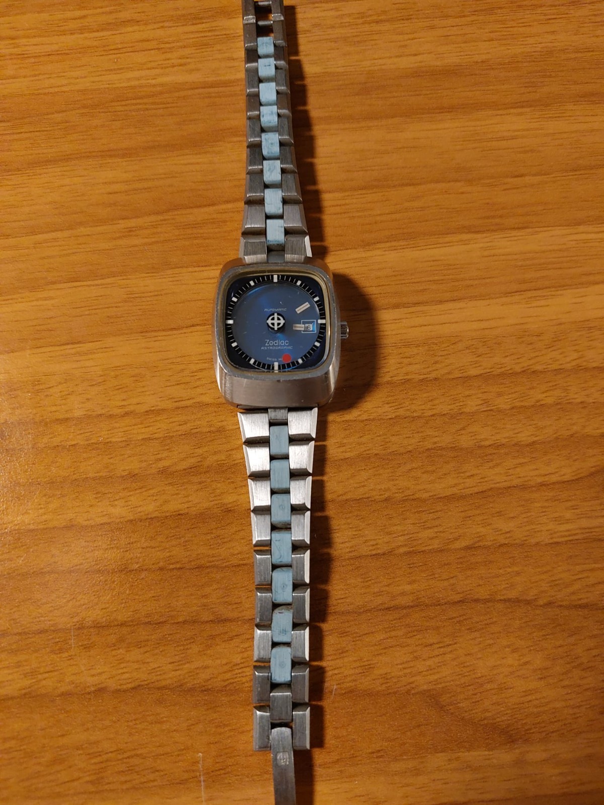 Vintage Zodiac Astrographic SST Mystery Dial Automatic Blue Ref. 882-963 Steel