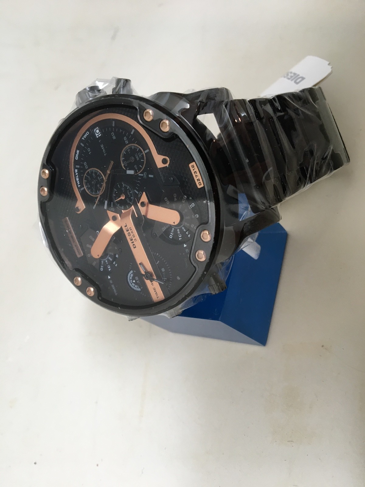 Diesel Watch DZ7312 Mr Daddy 2.0 Chronograph Black Stainless Steel 57mm/NO BOX