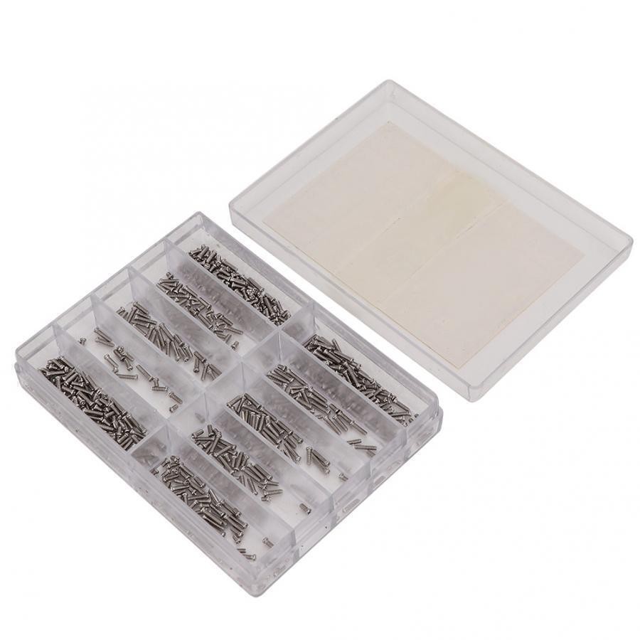 Stainless Steel Eyeglass Jewelry Watch Repair Screw Set Screws Kit Appro.600pcs